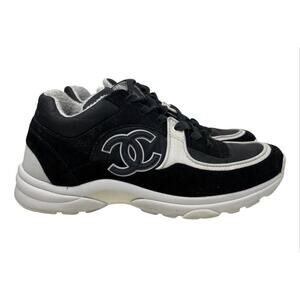 Chanel Trainers Sneakers 39 Black/White
